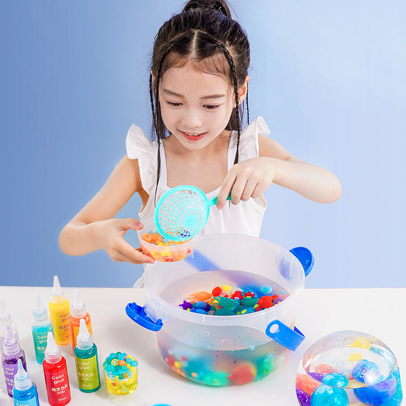 مجموعة سلايم الفضاء DIY – مغامرة مجرة كيوت للأطفال