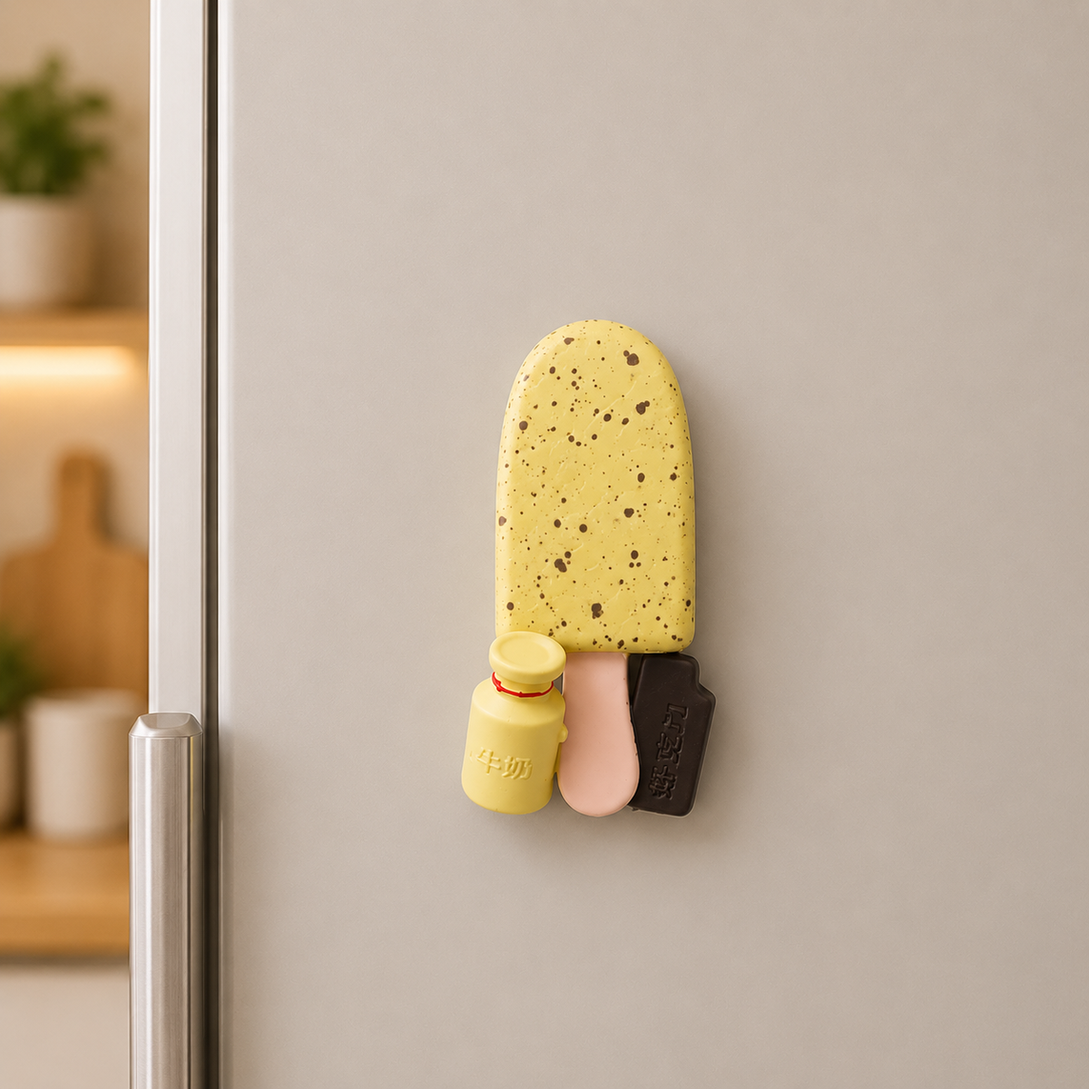 Chocolate Milk Ice Cream Fridge Magnet 🍦🍫