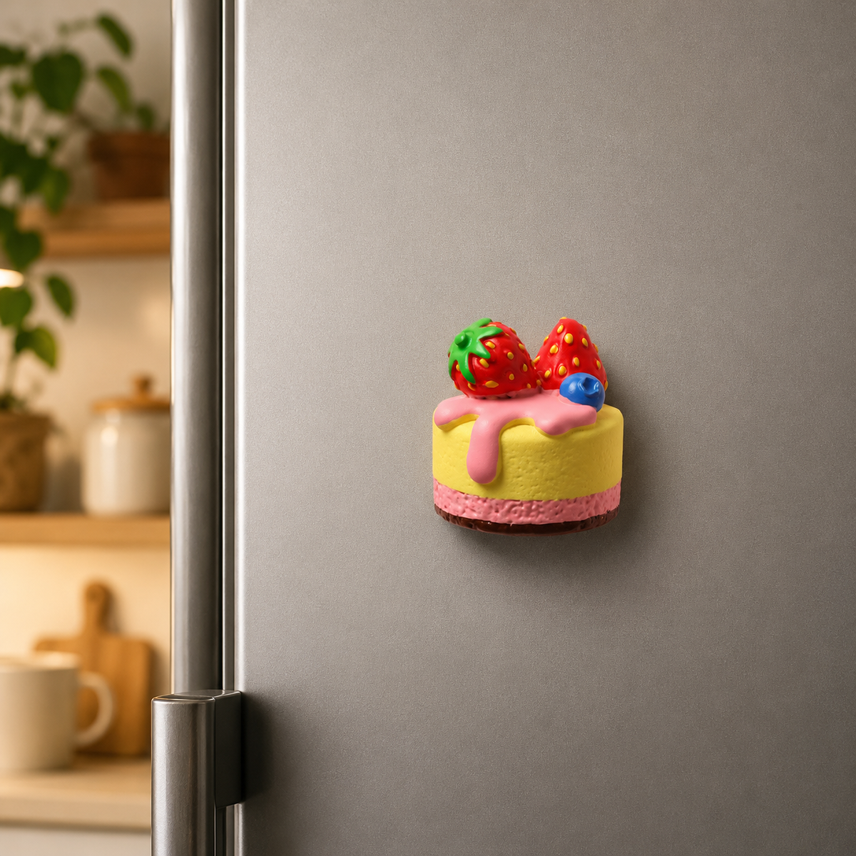 Fruit Cheesecake Fridge Magnet 🍓🫐
