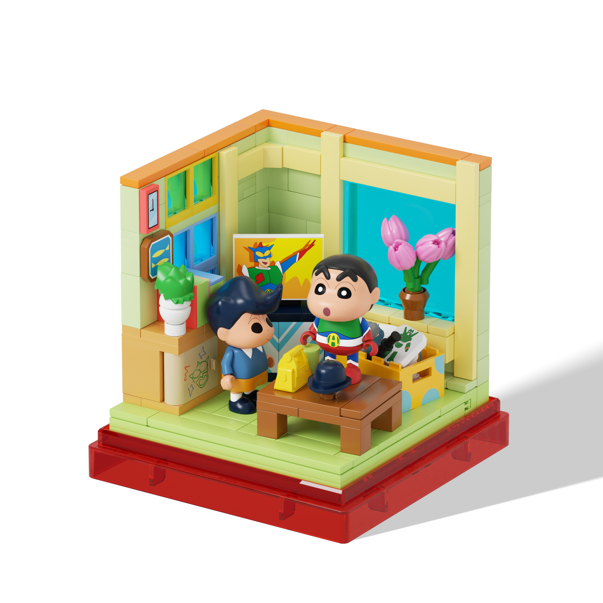 منزل شين تشان – مكعبات تركيب Crayon Shin-chan House – Building Blocks