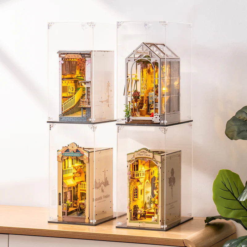 غطاء حماية شفاف لبيوت الكتب Book Nook – Dust Cover for Book Nook House