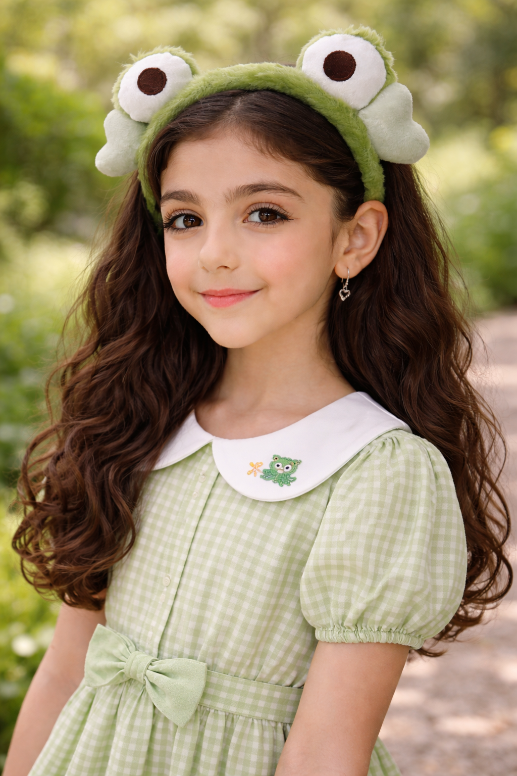 Bendeke porê bi şiklê beqê - dîzaynek xweş û bêhempa