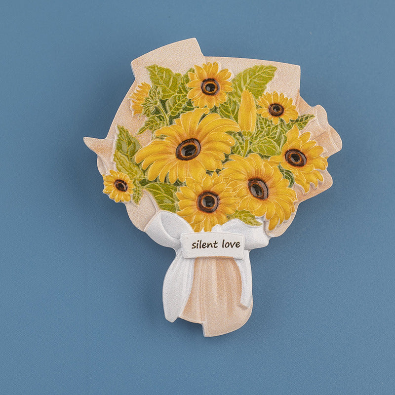 Sunflower Bouquet Fridge Magnet 🌻