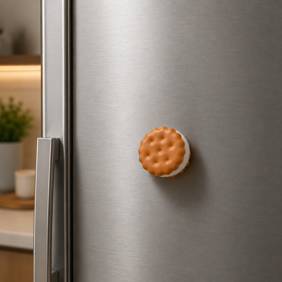 Cream Cookie Fridge Magnet 🥛🍪
