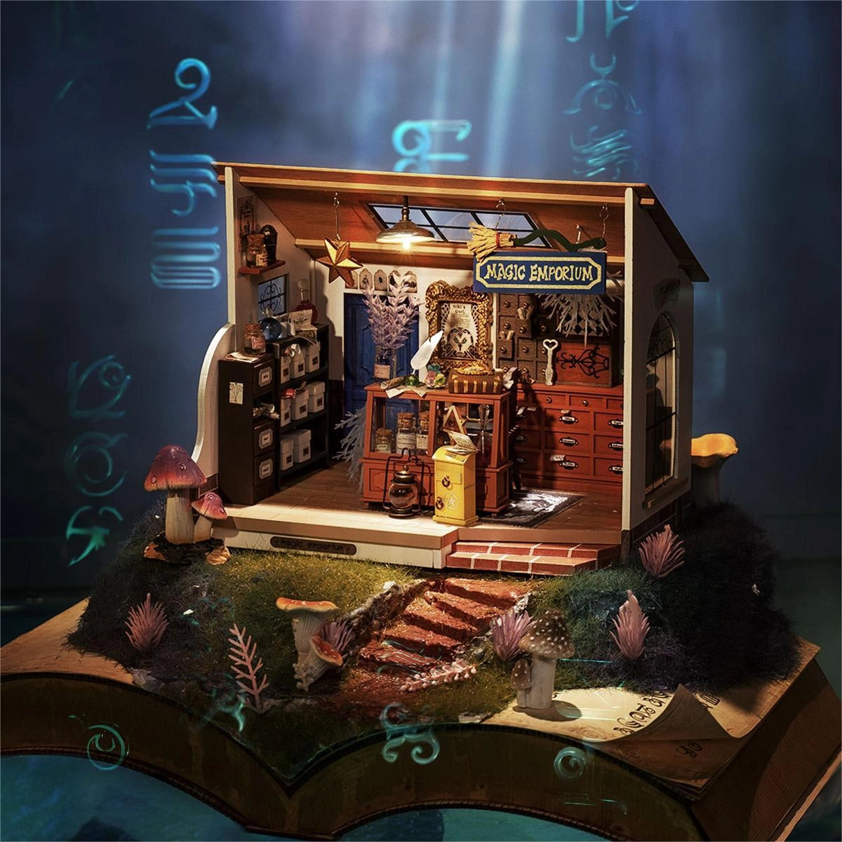 متجر السحر Magic Emporium – مجسم DIY بتفاصيل سحرية وإضاءة