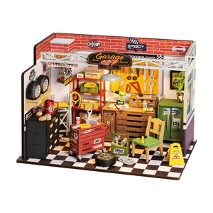 ورشة جراج مصغرة مع أدوات وإطارات
تفاصيل ورشة الميكانيك المصغّرة Garage Workshop
قطع وتركيب ورشة الجراج DIY Miniature
علبة منتج Garage Workshop DIY House