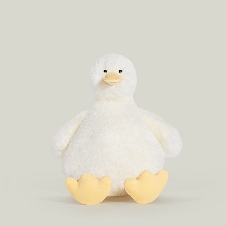 دبدوب بطة فرو ناعمة باللون الأبيض – Plush Duck Toy