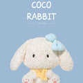 Coco soft plush rabbit teddy bear with a bow