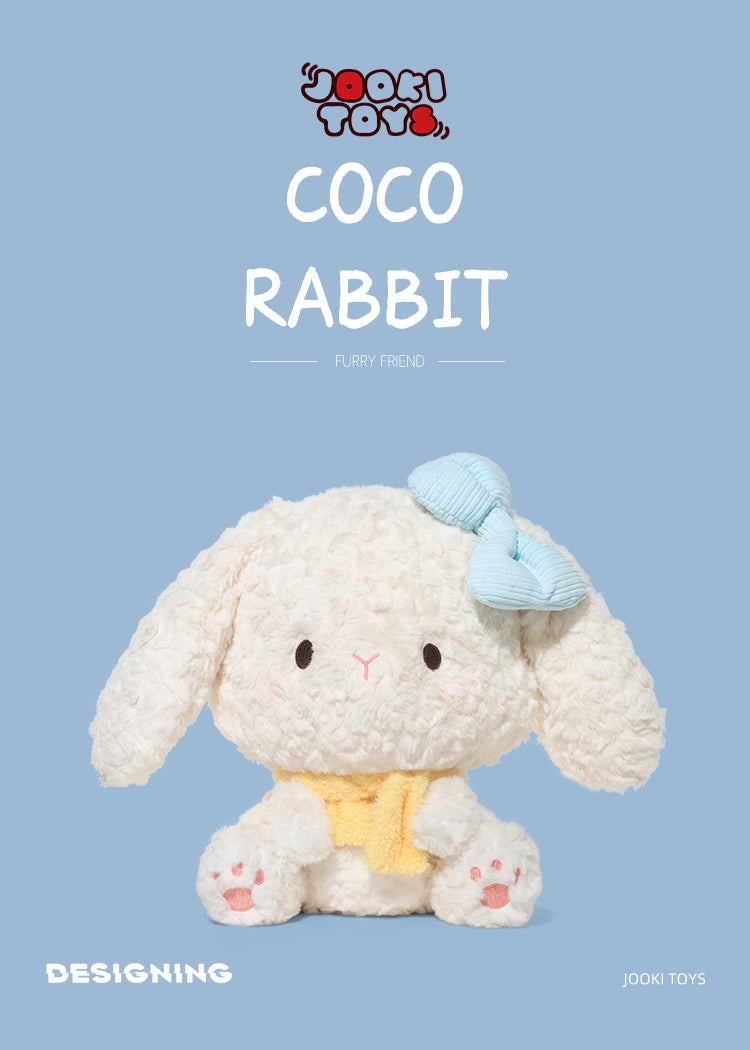 دبدوب أرنب كوكو فرو ناعم مع فيونكة