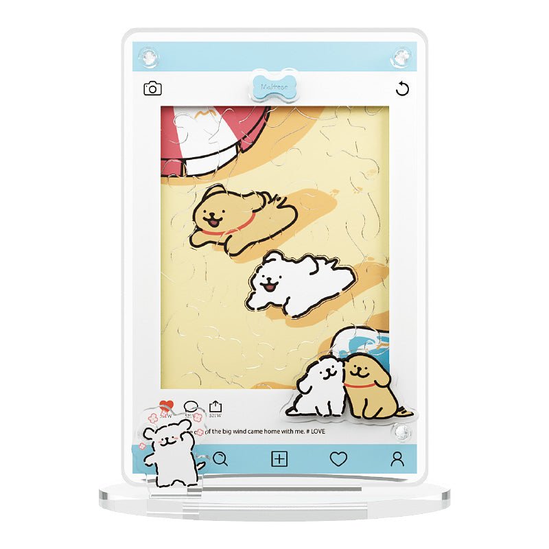 إطار أكريليك بازل كيوت على شكل منشور انستغرام