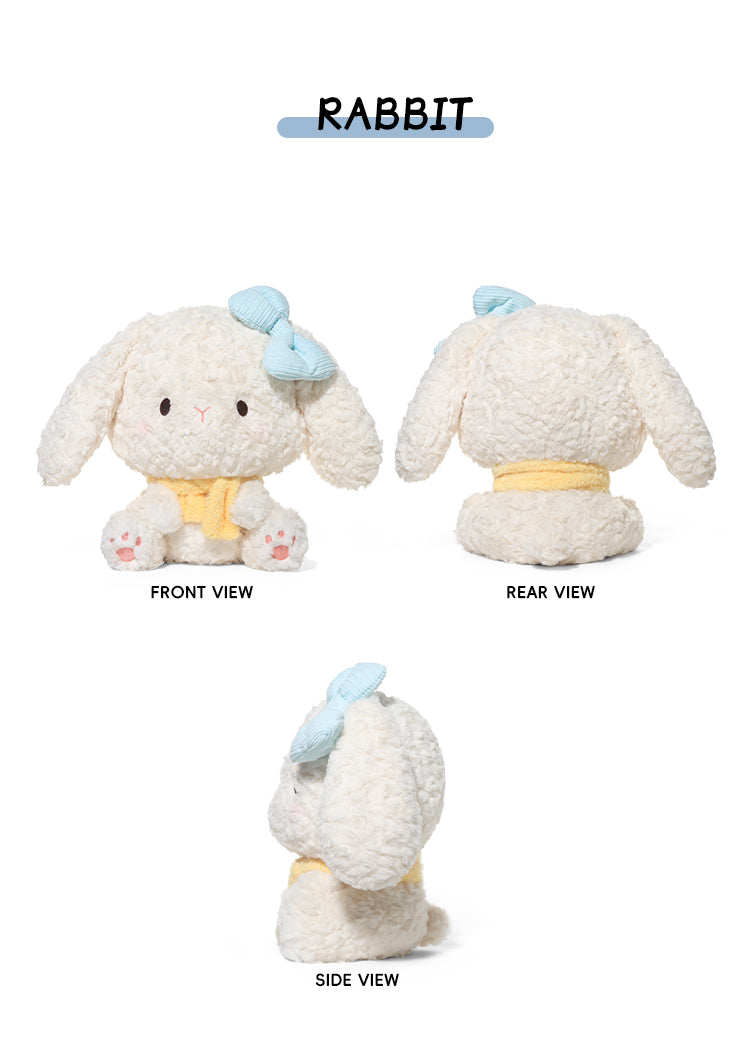 دبدوب أرنب كوكو فرو ناعم مع فيونكة