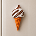 مغناطيس ثلاجة آيس كريم الفانيلا والقهوة 🍦☕