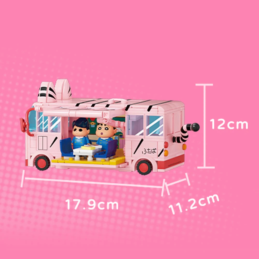 باص الأصدقاء الوردي – مكعبات لعب