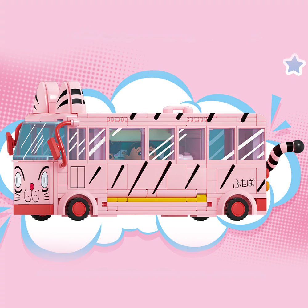 باص الأصدقاء الوردي – مكعبات لعب