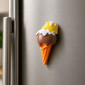مغناطيس ثلاجة آيس كريم الفانيلا والشوكولاتة 🍦