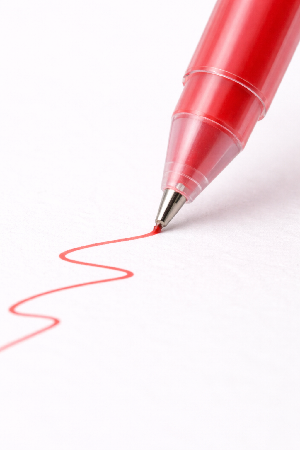 قلم جل لون أحمر