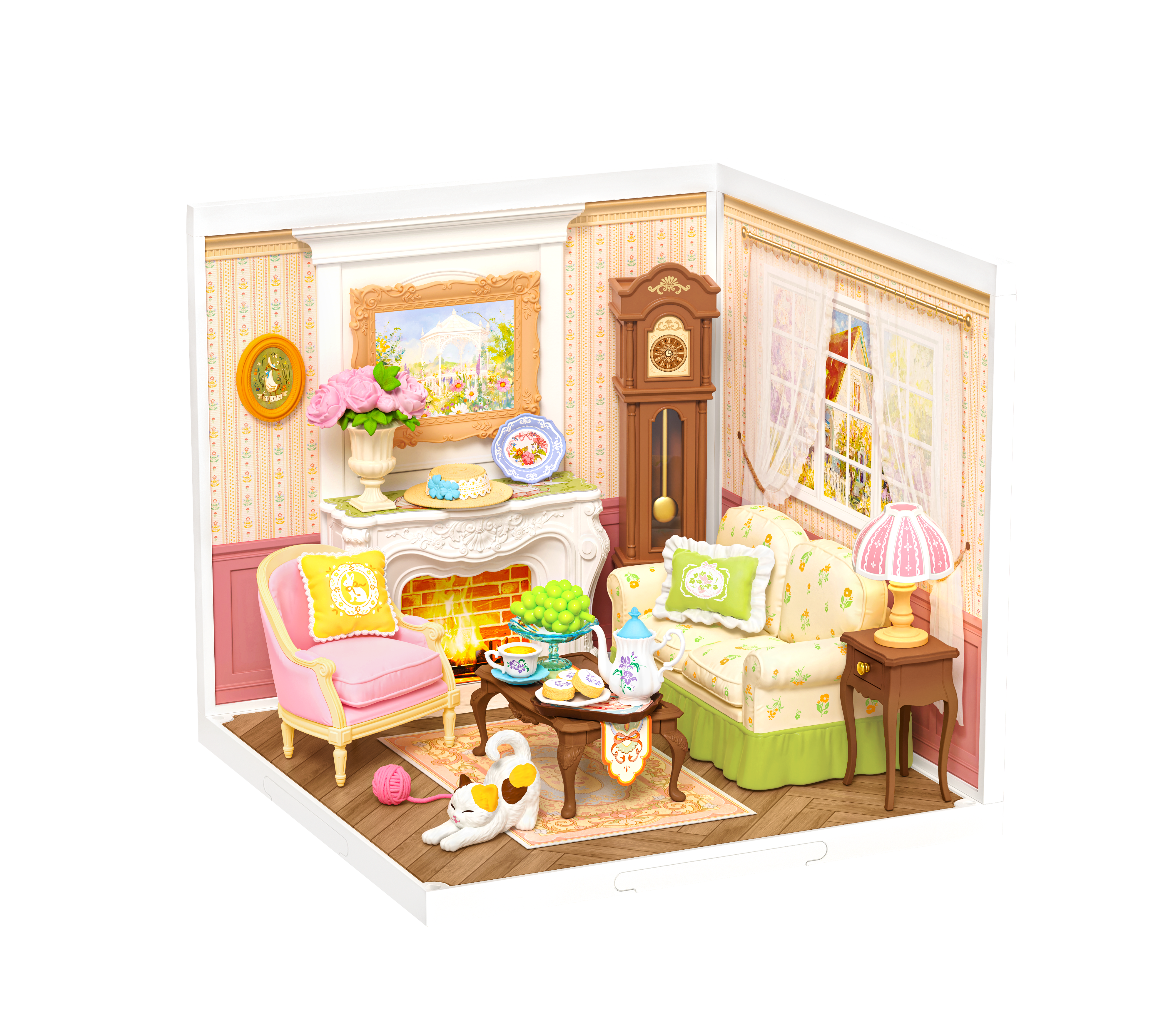 Holiday Tea Time – غرفة جلوس كلاسيكية دافئة