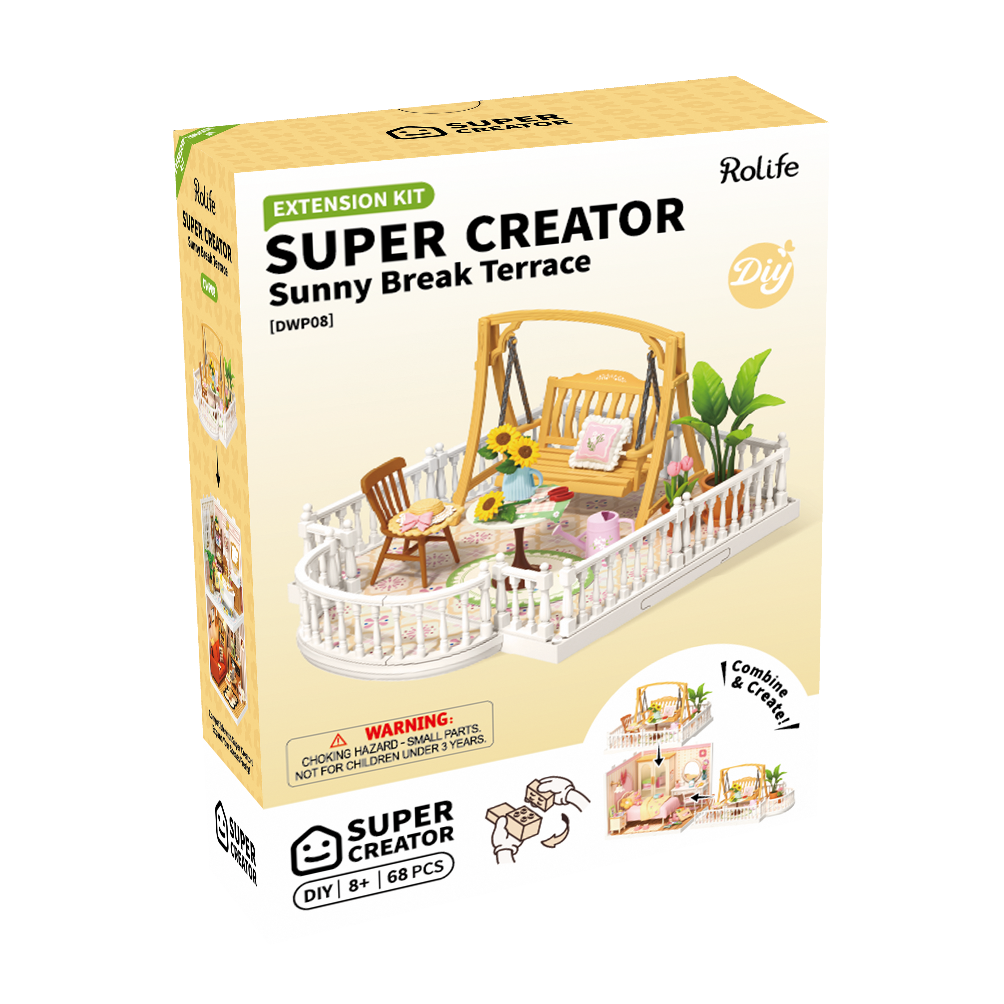 شرفة صباحية مشمسة – جلسة خارجية مصغرة DIY | Sunny Break Terrace Mini Outdoor Set