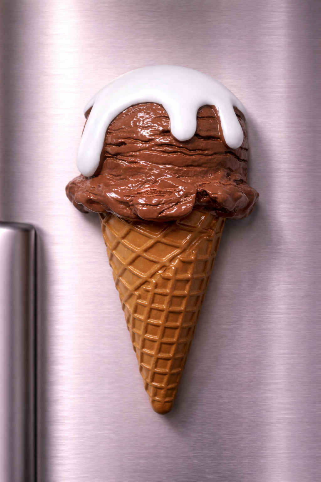 مغناطيس ثلاجة آيس كريم شوكولاتة بالكريمة