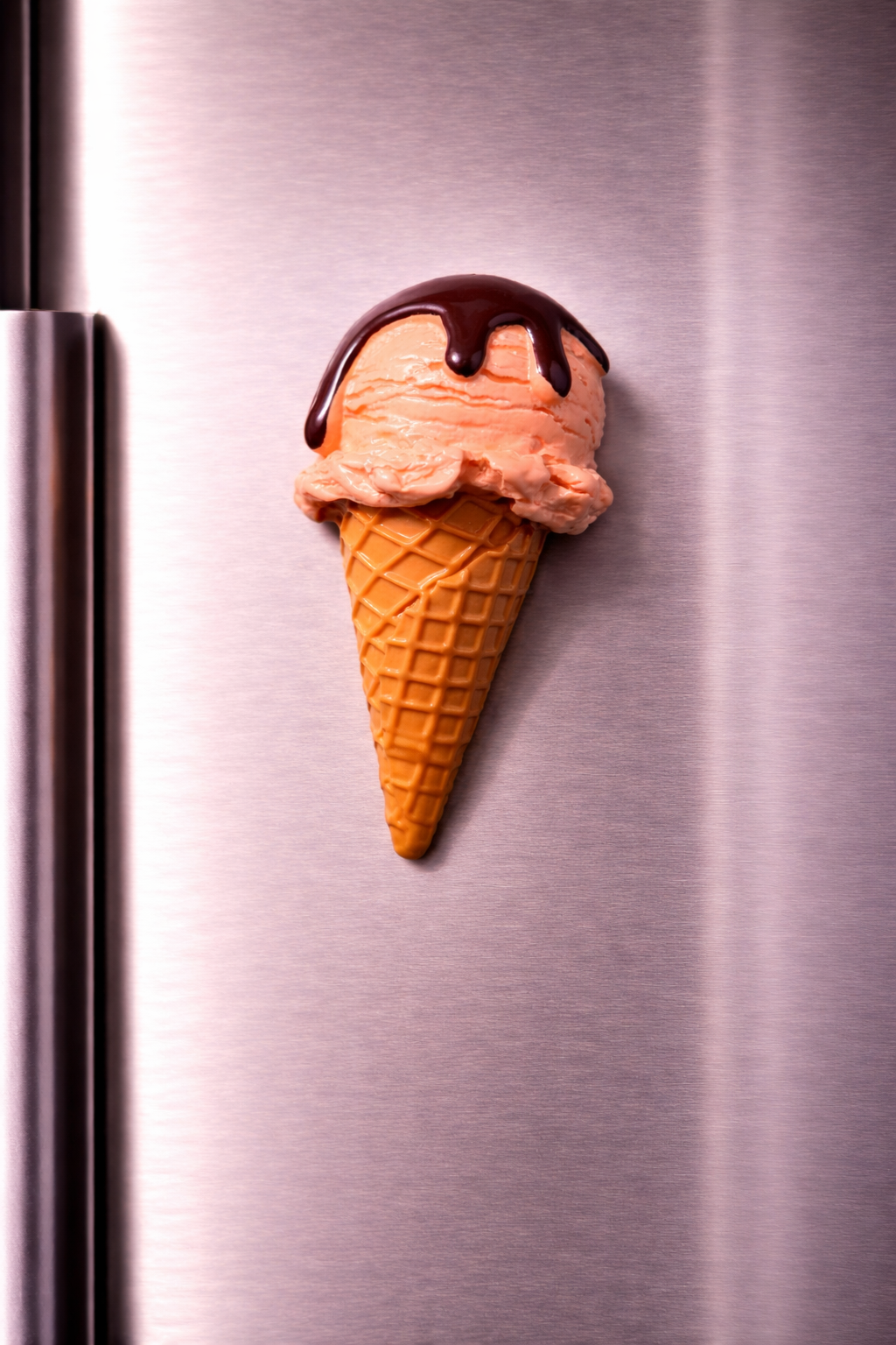 مغناطيس ثلاجة آيس كريم فانيلا بصوص الشوكولاتة