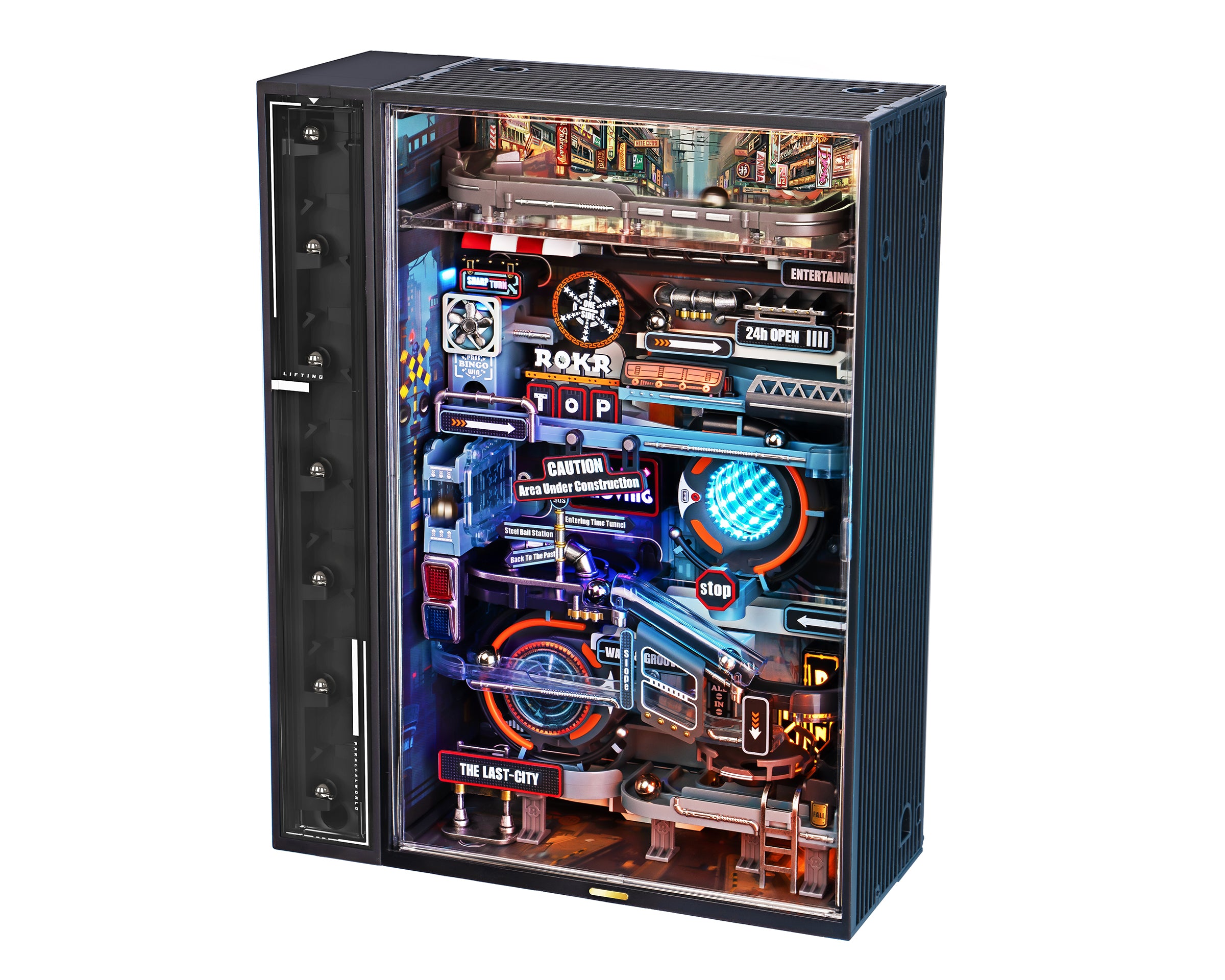 ROKR Parallel World Marble Run – The Last City  مدينة الكرات التفاعلي مع اضاءة