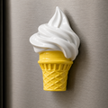 مغناطيس ثلاجة آيس كريم الفانيلا 🍦