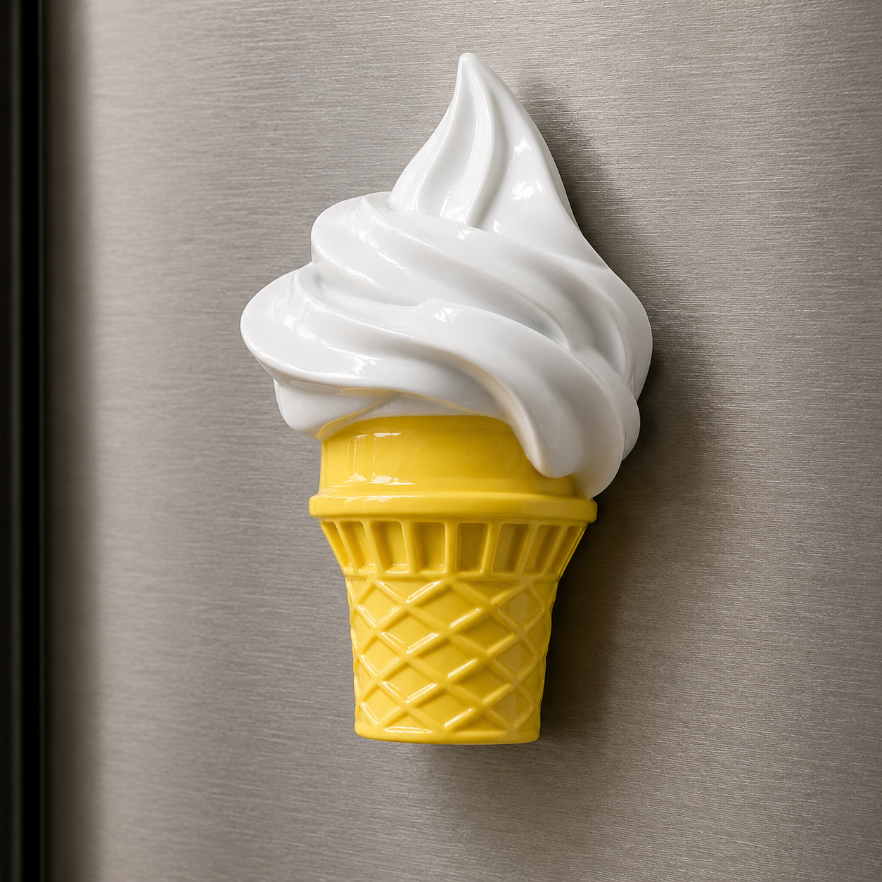 مغناطيس ثلاجة آيس كريم الفانيلا 🍦