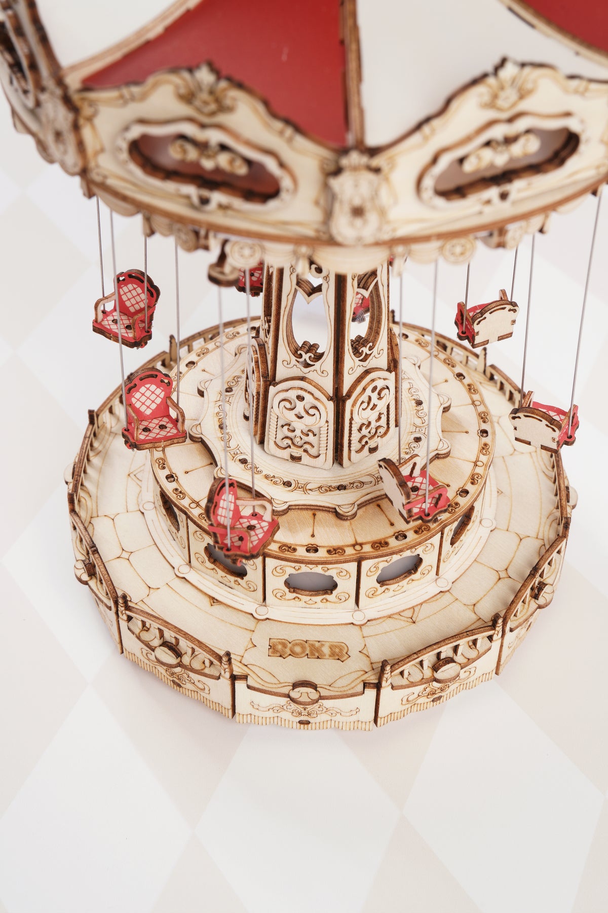 أرجوحة الملاهي الدوارة الموسيقية المضيئة
