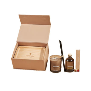 طقم عطور منزلية – شمعة ومعطر أعواد وبخور